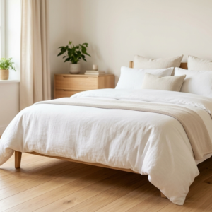 Chambre lumineuse et épurée, matelas Aria Signature Hôtelière