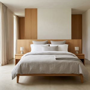 Chambre contemporaine sereine, matelas Onda Signature Hôtelière